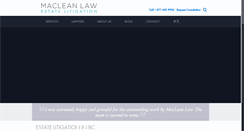 Desktop Screenshot of macleanestatelitigation.com